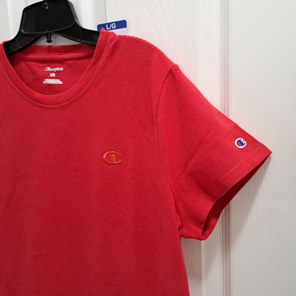 ❤️ New! Champion T-Shirt Dress Red Various Sizes Cotton Blend Short Sleeve - Picture 9 of 12